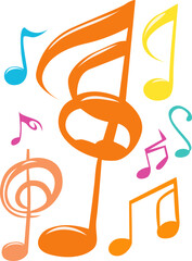 Obraz premium music notes