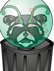 Angry Alien Racoon