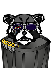 Angry Cyborg Raccoon