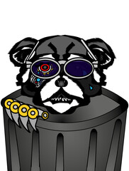 Angry Cyborg Raccoon