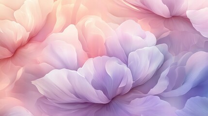 Naklejka premium Abstract Floral Background with Delicate Pink and Purple Petals.