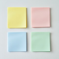 Fototapeta premium colorful sticky notes on white background