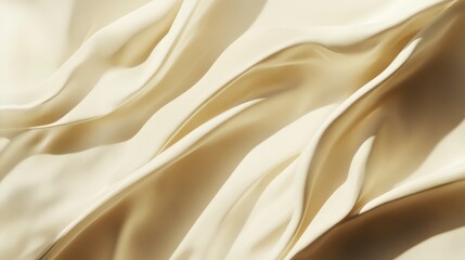 Fototapeta premium Elegant cream colored fabric background