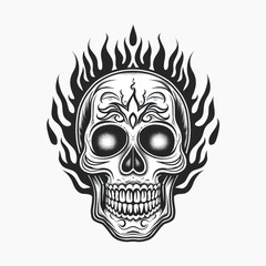 rawpixeloffice1_mexican_sugar_skull_fire_tattoo_flat_illustrati_27ecffe0-4f77-4d9e-bfd1-49d6e55ba879-p