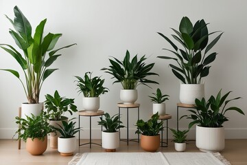 Stunning Collection of Stylish Houseplants in Minimalist Interior Design