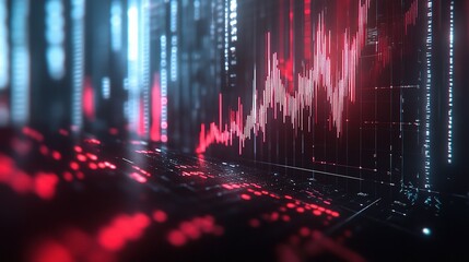 Futuristic Data Visualization in Digital Space