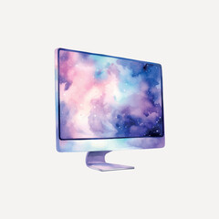 Fototapeta premium rawpixeloffice7_a_piece_galaxy_element_of_computer_moniter_in_w_cb2a98eb-7615-4a2e-97d0-7dccdb7f30e0-p
