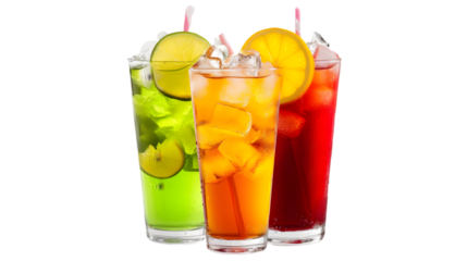 a soft drinks delicious on transparent PNG,  white background