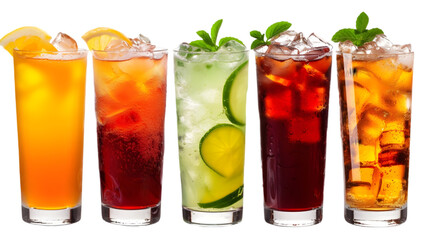 a soft drinks delicious on transparent PNG,  white background