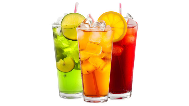 a soft drinks delicious on transparent PNG,  white background