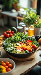 Obraz premium Diet plan consultation with a nutritionist discussing healthy eating via video call, organized setting, sharp focus