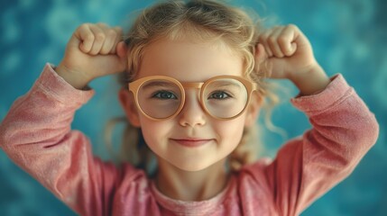 Confident child striking a powerful pose, embodying the self-belief that drives true innovation