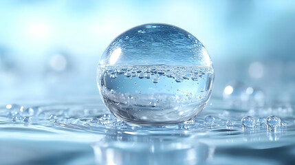 Water Droplet Photography: Macro View of Bubbles and Reflections