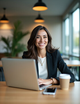 portrait of a businesswoman working in office, corporate woman in office 12