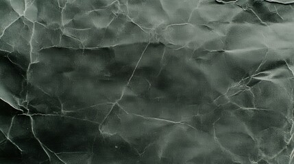 Obraz premium Dark Green Crumpled Paper Texture Background