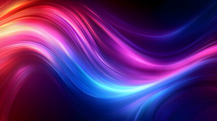 Abstract  Curved  Lines  Flowing  Background  Vibrant  Colors