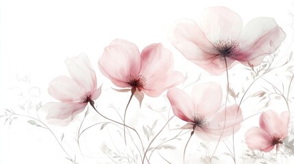 Delicate Watercolor Floral Arrangement