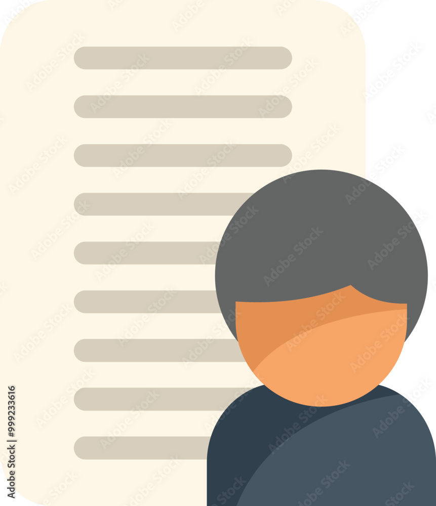 Poster businessman character standing next to big checklist symbolizing task management