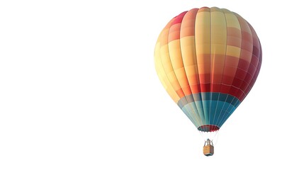 Obraz premium Hot air balloon isolated on white background