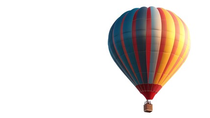 Obraz premium Hot air balloon isolated on white background