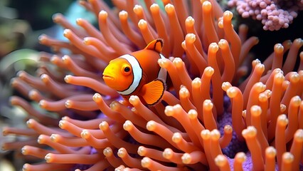 Clownfish and anemone