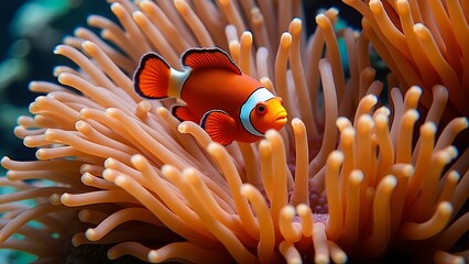 Clownfish and anemone