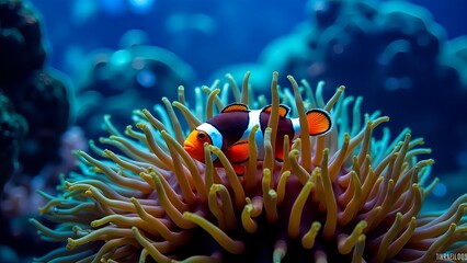 Clownfish and anemone