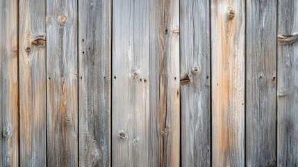 Rustic Weathered Wooden Fence Close-Up Image