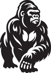 gorilla icon vector style