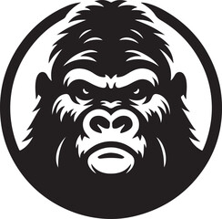 gorilla silhouette icon