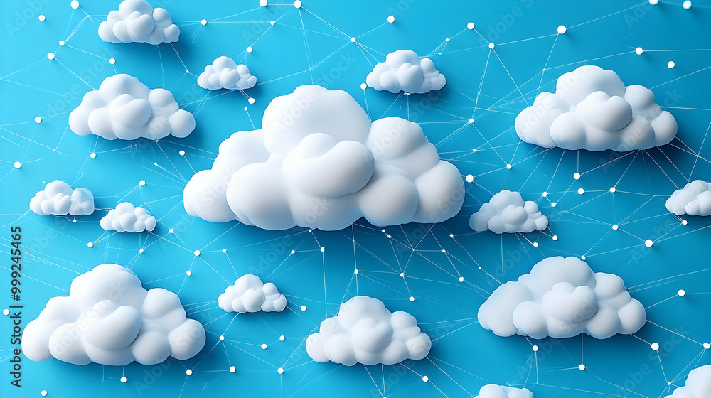 Poster cloud computing network - connecting data and ideas