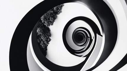 Curved black lines forming concentric arches