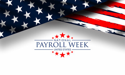 National payroll week is observed every year in September. Holiday concept. 