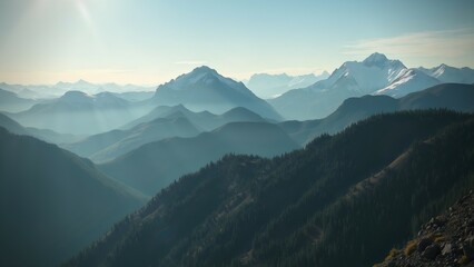 Fototapeta premium mountain range peak mountain view mountains mountains