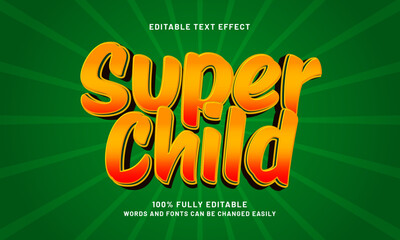 super child editable text effects with a game and play theme