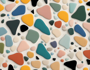 Fototapeta premium Colorful Classic Terrazzo Texturae background