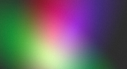 Abstract color gradient pink purple blue green grainy color gradient background dark abstract backdrop banner poster card wallpaper website header design