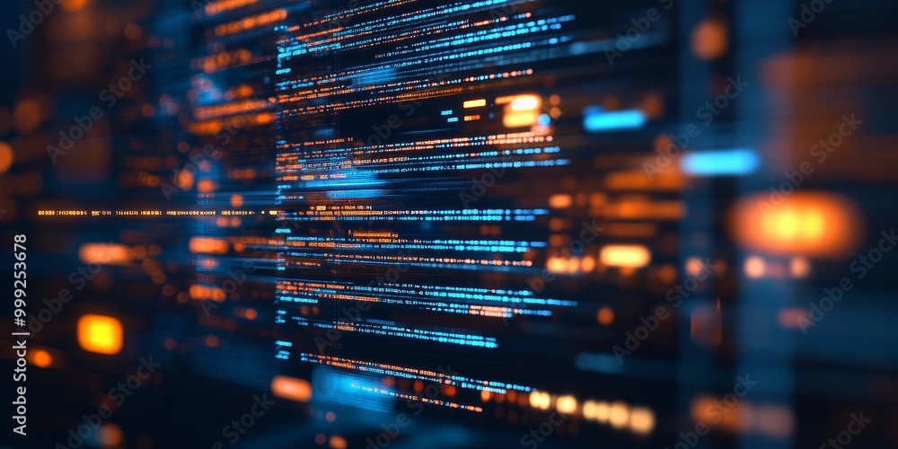 Aufkleber a web developer's screen, popular frameworks like React and Angular, with code snippets visible, symbolizing cutting-edge web development.