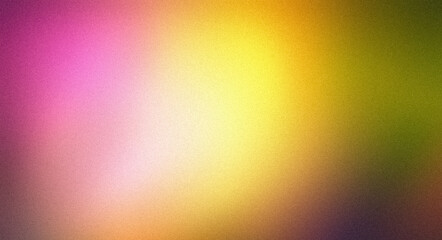 Abstract color gradient pink purple orange green blue grainy color gradient background dark abstract backdrop banner poster card wallpaper website header design