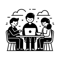 team work illustration