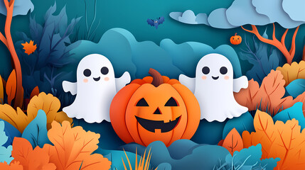 Halloween characters horror vector set design. Halloween character like grim reaper, ghost, pumpkin and Frankenstein.