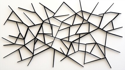 Thin black lines creating a grid pattern with uneven spacing