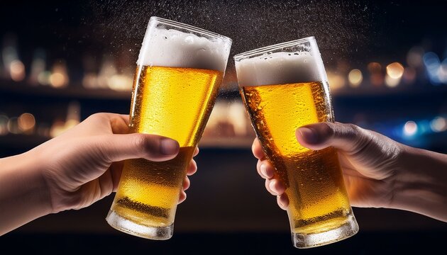 Laughter and beer unite friends.  