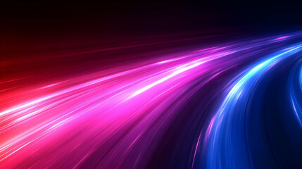 Abstract Background with Colorful Lights and Curves