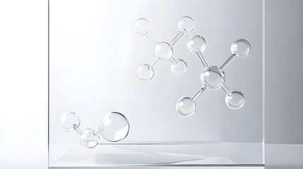 Abstract background hexagons design. science cosmetic technology. concept skin care cosmetics solution