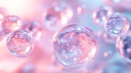 Activates skin collagen through the skin layers and reduces sagging skin cells. Serum and vitamins go down to the cells. 3d rendering.