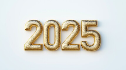 3D Font of text 2025 for new year 
