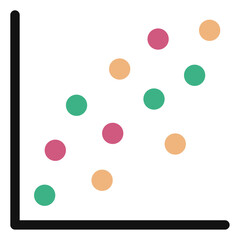 scatter diagram icon