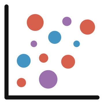 scatter diagram icon 