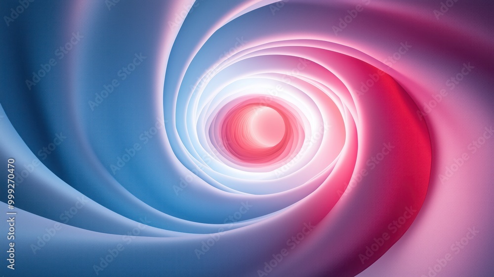 Poster abstract background with white lines in the shape of a spiral